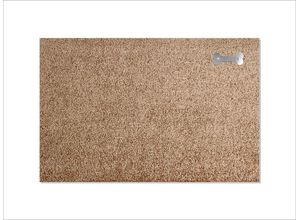 4260597334414 - Keilbach Fußmatte mit Edelstahlelement 87 x 57 cm sand