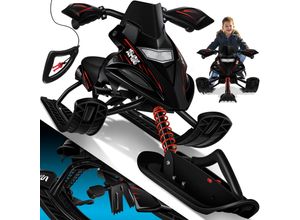 4260598879082 - KESSER® Lenkschlitten mit 2 Fußbremsen Automatisches Zugseil Federung Kufenlenkung Bob Kinderschlitten Rodel Schlitten Skiboblenkschlitten 4260598879082 - KESSER® Lenkschlitten mit 2 Fußbremsen Automatisches Zugseil Federung Kufenlenkung Bob Kinderschlitten Rodel Schlitten Skiboblenkschlitten