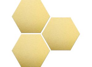 4260600522487 - Alu-Dibond-Druck WALL-ART Goldeffekt Bilder Gr B H 25 cm x 22 cm goldfarben Metallbilder Bilder