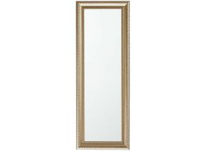 4260602374183 - Beliani - Wandspiegel Silber 51 x 141 cm mdf Platte mit filigranen Ornamenten Rechteckig Klassisch - Gold