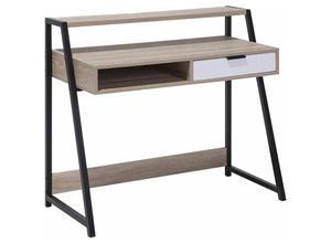 4260602378952 - Beliani - Schreibtisch Hellbraun 100 x 50 cm mit stabilen Ablageflächen 1 Schublade Modern