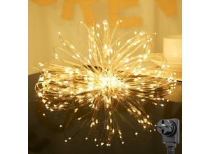 4260605640094 - 20m led Lichterkette Kupfer 200 LEDs warmweiß - Salcar