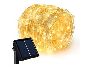 4260605640636 - - led Lichterkette Solar Wasserdicht Solarleuchte led Solarlichterkette Kupferdraht Innen Außen Dekolicht Outdoor für Garten Balkon Party