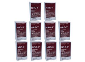 4260607986442 - EMERGENCY FOOD 10 x NRG-5 Trekking Nahrung Not Ration Essen Laktosefrei Vegan