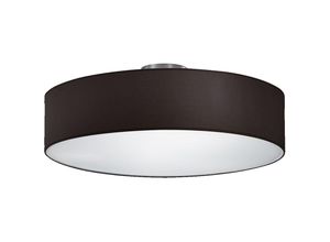 4260618141069 - Meinewunschleuchte - Runde led Deckenleuchte mit Stoffschirm in Schwarz ø 50cm