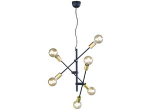 4260618142271 - Leuchten - Design led Pendelleuchte mit schwenkbaren Armen in Schwarz & Bronze