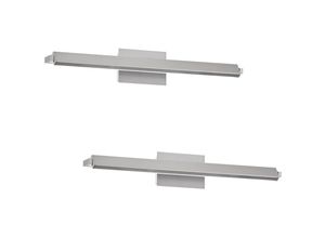 4260618146835 - Fischer&honsel - 2er set led Wandlampen Silber schwenkbar & dimmbar 60cm lang