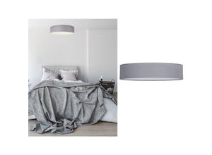 4260618147207 - Smartwares - Zeitlose runde Deckenleuchte mit led Stoffschirm in Grau ø 50cm - ceiling dream