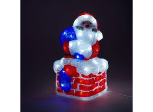 4260618698099 - Inda-exclusiv - Santa Claus 60LED auf Kamin 205x22x38cm-DLK035SC