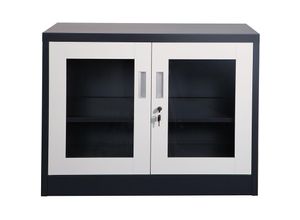 4260620350190 - Jet-line - Aktenschrank ufa dunkelgrau weiss