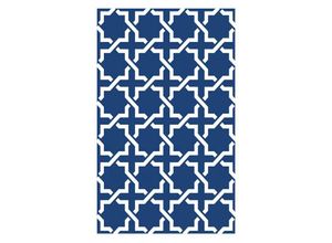 4260620352279 - Jet-line - Garten Outdoor Teppich Modern blau 90x150 cm