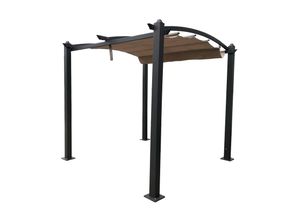 4260620354624 - Gartenpavillon Pergola GISEH 3x3m Pavillon Aluminium Sonnenschutz