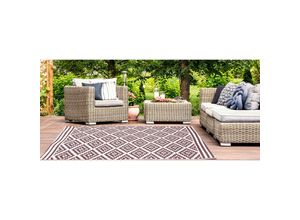 4260620356413 - Jet-line - Outdoor Kunststoffteppich austin braun 120 x 180 cm