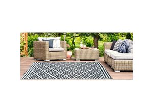 4260620356444 - Jet-line - Outdoor Kunststoffteppich austin schwarz 120 x 180 cm