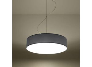 4260623711097 - Pendelleuchte Annalena aus Kunststoff in Silber E27 3 x 60 w 450mm [Gebraucht - Wie Neu] - grey - Famlights