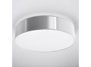 4260623711158 - Famlights - Deckenleuchte Annalena in Silber E27 max 3 x 60W 450 mm - grey