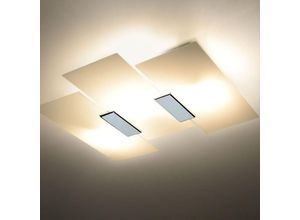 4260623711882 - Famlights - Deckenleuchte Armin aus Glas in Weiß E27 max 3 x 60W - white