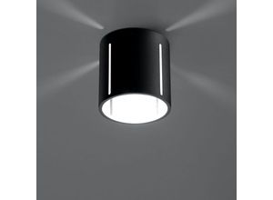 4260623713466 - Deckenleuchte Yannis aus Aluminium in Schwarz G9 1 x 40 w - black - Famlights