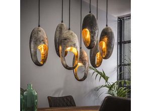 4260623716719 - Pendelleuchte Hailey in Silber E27 7-flammig [Gebraucht - Wie Neu] - grey - Famlights