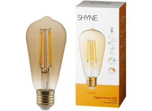 4260623717068 - Smartes ZigBee led Leuchtmittel E27 amber tunable white ST58 7W 650 Lumen 1er-Pack - Amber - Shyne