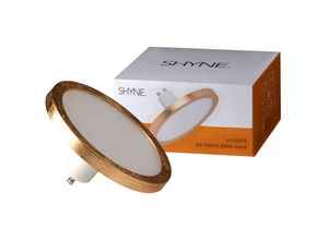 4260623718898 - Mm_unverified_brand - shyne led GU10 Panelleuchtmittel 110mm dimmbar in Gold - yellow