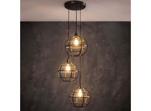 4260623719857 - Pendelleuchte Beatrice in Kupfer 3xE27 500 mm [Gebraucht - Wie Neu] - brown - Famlights