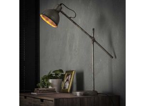 4260623719918 - Tischleuchte Kian in Silber E27 [Gebraucht - Wie Neu] - grey - Famlights