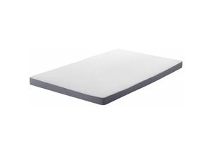 4260624113401 - Beliani - Foam Schaumstoffmatratze Grau mit Weiß 90 x 200 cm Kindermatratze Medium Härtegrad