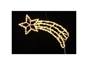 4260625741153 - LED Fensterbild mit Dual Timer - Sternschnuppe - Weihnachts Fenster Deko Silhouette warm weiß beleuchtet