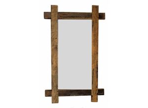 4260625741344 - Spetebo - Altholz Wandspiegel - 90 x 55 cm - Holz Spiegel zum Hängen