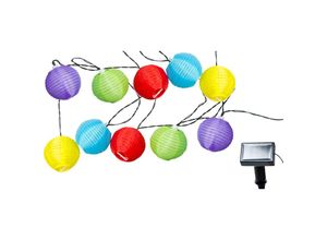 4260625742471 - Spetebo - led Solar Lichterkette - 10 led - Party Beleuchtung mit bunten Lampions