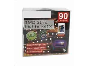 4260625743546 - Spetebo - smd Strip Lichterkette selbstklebend - 90 led - mit Farbwechsel und inklusive Fernbedienung