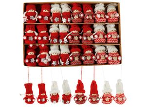 4260625744116 - Spetebo - Christbaumschmuck Wichtelkinder - 24er Set - Weihnachtswichtel zum Hängen Weihnachtsbaum Deko