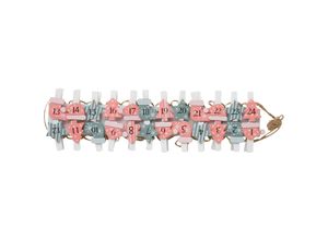 4260625744185 - Spetebo - Adventskalenderclips 1-24 - Farbe grün   pink