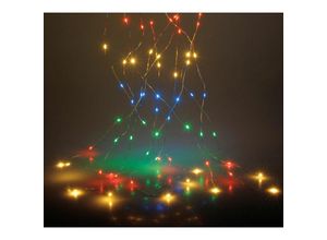 4260625747919 - Spetebo - Draht Lichterkette multicolor - bunt   160 led - Deko Weihnachts Leuchtdraht mehrfarbig Batterie betrieben