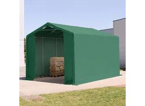 4260626594239 - Outlander 3x6m Zelthalle PVC-Plane dunkelgrün mit Statik (Betonuntergrund) - (94074)
