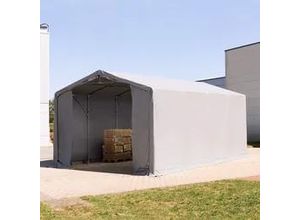 4260626595410 - Outlander 5x8m Zelthalle PRIMEtex-Plane grau mit Statik (Betonuntergrund) - (94192)