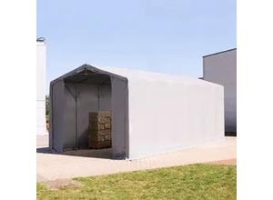4260626595588 - Outlander 6x12m Zelthalle PRIMEtex-Plane grau mit Statik (Betonuntergrund) - (94209)