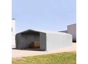 4260626595649 - Outlander 8x12m Zelthalle PRIMEtex-Plane grau mit Statik (Betonuntergrund) - (94215)