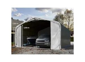 4260626612094 - 7x7m Zeltgarage PVC-Plane grau ohne Statik - (99498)