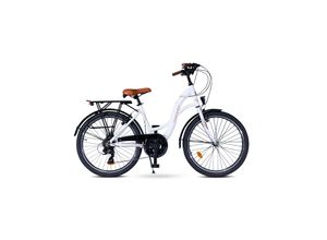 4260627055357 - 24 Zoll Alu City Bike Mädchen Fahrrad Kinderfahrrad Shimano 21 Gang Rh 41 cm