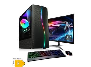 4260627613380 - PC Set mit 24 Zoll TFT Total IV AMD Ryzen 5 5500 32GB DDR4 NVIDIA RTX 3050 8 GB 1TB SSD WLAN Windows 11