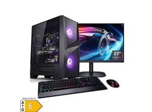 4260627613618 - PC Set Gaming mit 27 Zoll TFT Total V AMD Ryzen 7 5700X 32GB DDR4 NVIDIA RTX 3060 12 GB 2TB SSD WLAN Windows 11