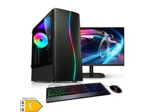 4260627613656 - PC Set mit 27 Zoll TFT Total V AMD Ryzen 5 5500 32GB DDR4 AMD Radeon RX 7600 8 GB 2TB SSD WLAN Windows 11