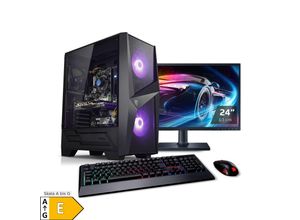 4260627614868 - PC Set Gaming mit 238 Zoll TFT Raptor V AMD Ryzen 5 5600X 16GB DDR4 NVIDIA RTX 3050 8 GB 1TB SSD WLAN Windows 11