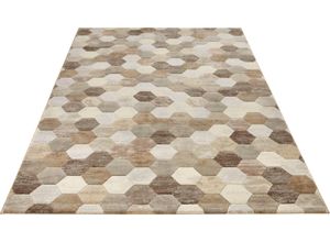 4260628023010 - Teppich ELLE DECORATION Manosque Teppiche Gr B L 160 cm x 230 cm 11 mm 1 St beige Esszimmerteppiche Kurzflor Teppich Modern Boho Weich Wohnzimmer Schlafzimmer