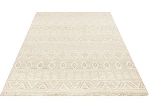 4260628024772 - Teppich ELLE DECORATION Roanne Teppiche Gr B L 80 cm x 150 cm 11 mm 1 St beige (creme) Esszimmerteppiche