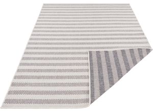 4260628026080 - Teppich FREUNDIN HOME COLLECTION Delilia Teppiche Gr B L 200 cm x 290 cm 5 mm 1 St grau (grau creme) Esszimmerteppiche In-& Outdoor Wetterfest Balkon Garten Wohnzimmer Wasserfest