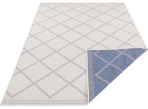 4260628026721 - Teppich Corsica Wendeteppich Teppiche Gr B L 120 cm x 170 cm 5 mm 1 St beige (creme blau) Esszimmerteppiche