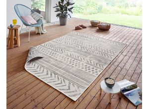 4260628029616 - Teppich BIRI Wendeteppich Teppiche Gr B L 160 cm x 230 cm 5 mm 1 St beige (creme grau) Esszimmerteppiche In-& Outdoor Wetterfest Balkon Garten Wohnzimmer Wasserfest Boho